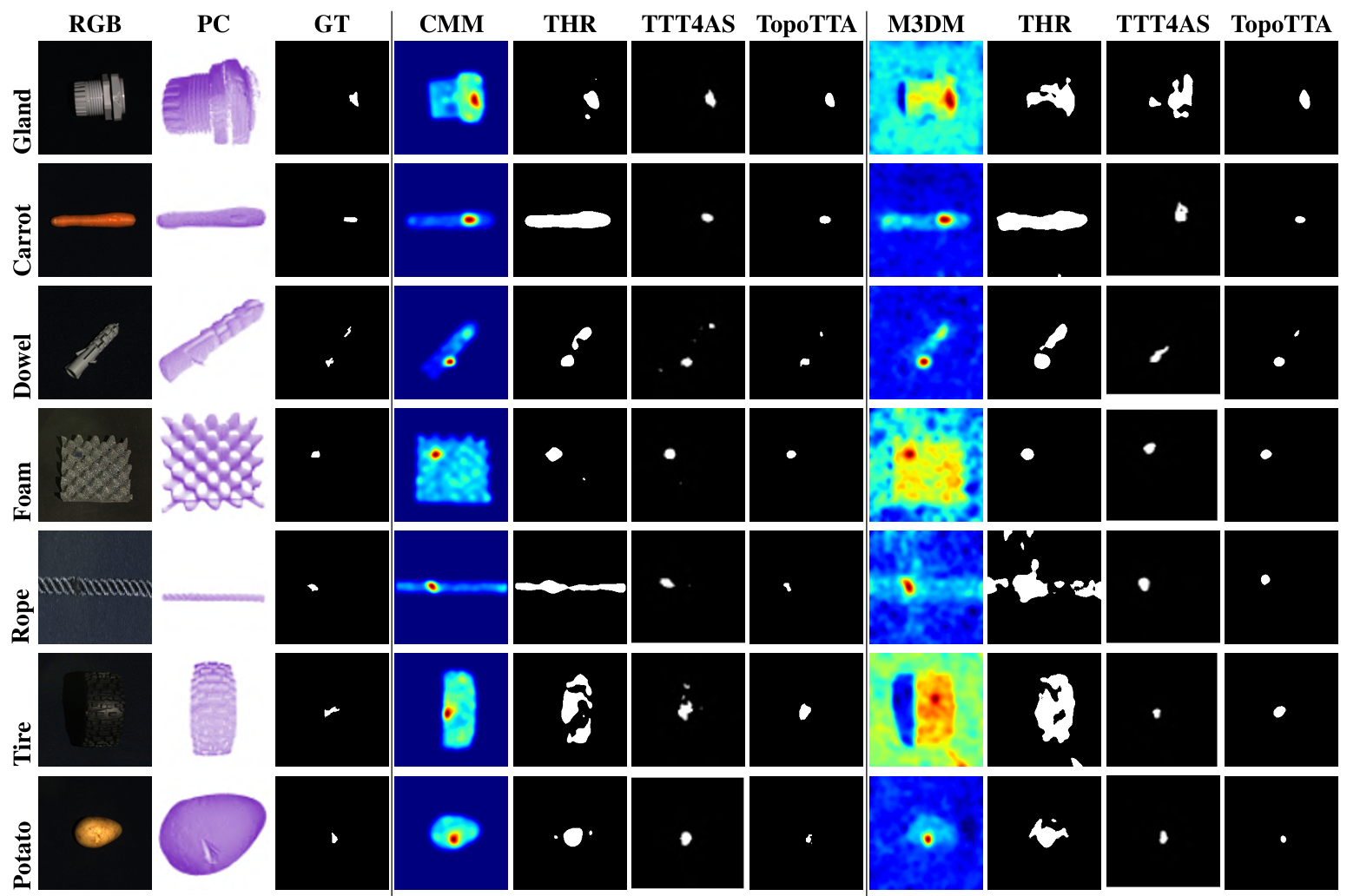 Qualitative Comparison of TopoTTA 3D